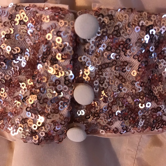 Aqua Dress - Pink Sequin/Pleated Cut Out Back - Picture 7 of 7